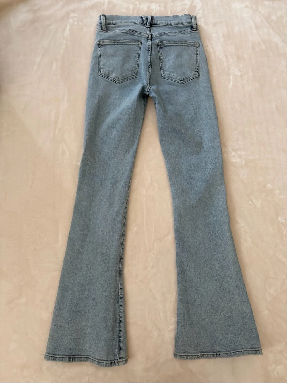 Veronica Beard Beverly Skinny Flare Jeans 29 High Rise Light Wash